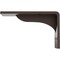 Ekena Millwork Embrey Steel Bracket, Hammered Brown 2"W x 6"D x 3 3/4"H BKTM02X06X03EBHBR - alternate 9